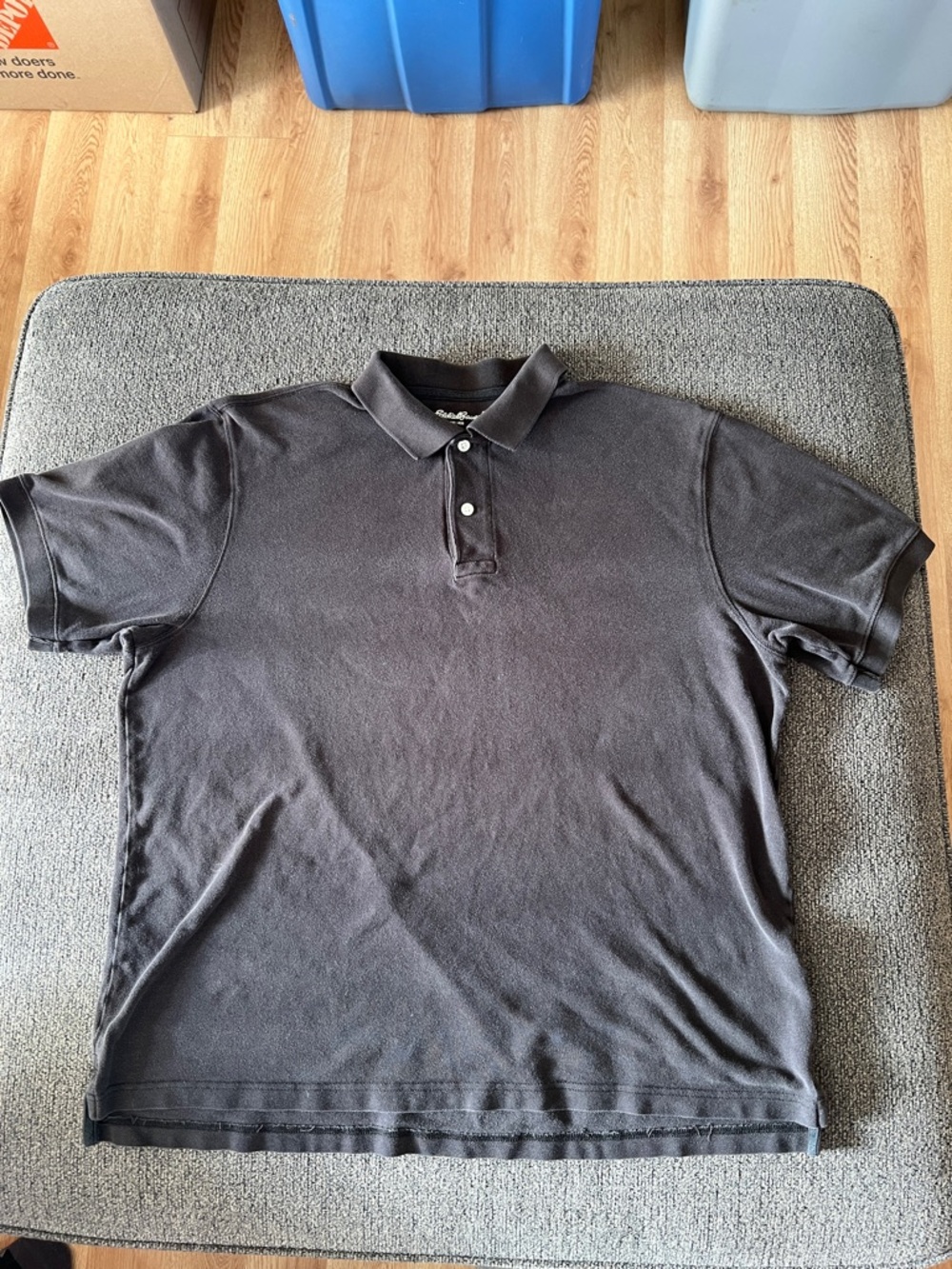 Eddie Bauer Cotton Men's Black Polo Shirt